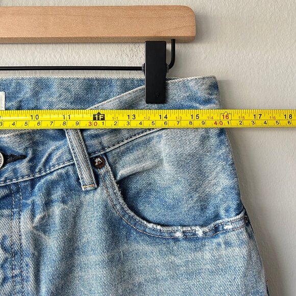 Moussy Vintage Sienna Straight Jeans Light Wash Premium Japanese Denim Sz 29 - Picture 9 of 11